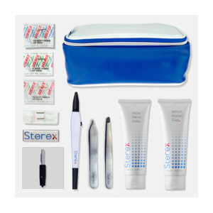 Student Kit Bag by Art of Electrolysis containing essential tools and supplies for electrolysis training.