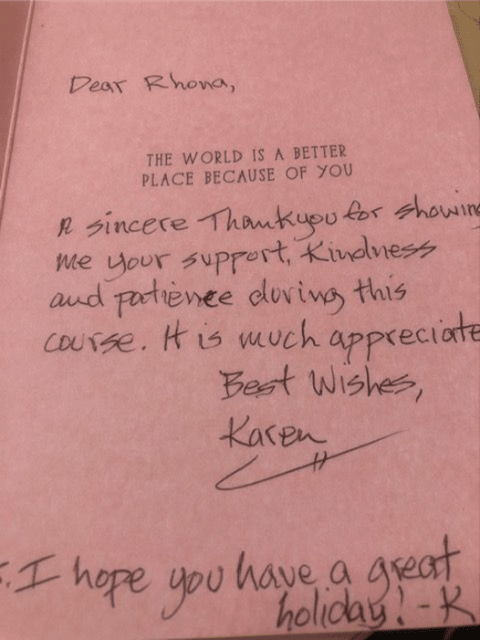 Student testimonials