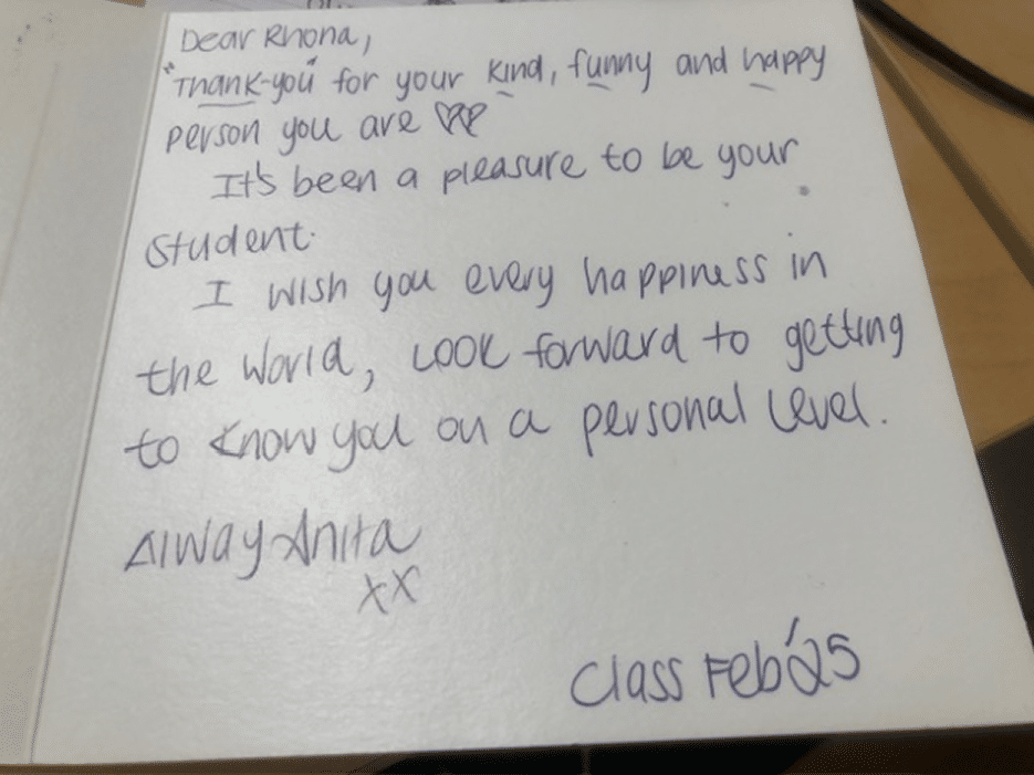 Student testimonials