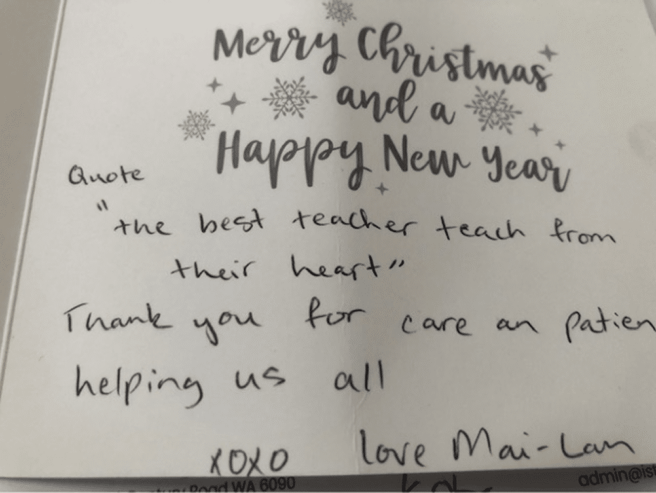 Student testimonials